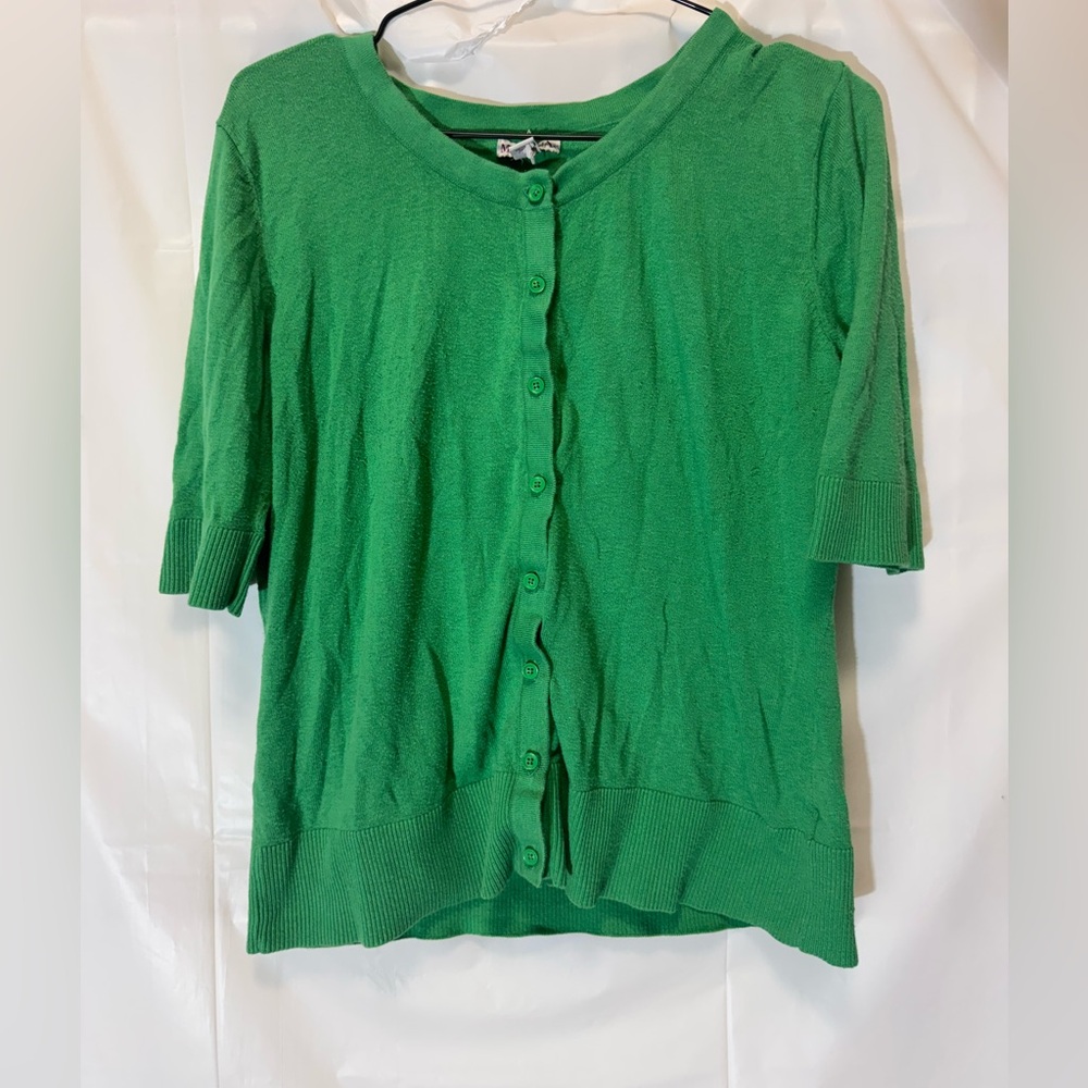 Merona Vibrant Green Knit Cardigan